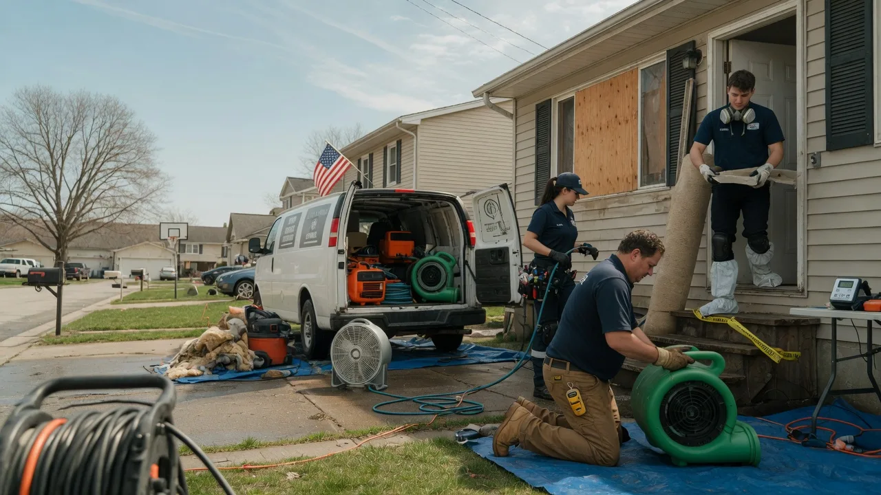 Water Damage Restoration in Pawnee, IL near me